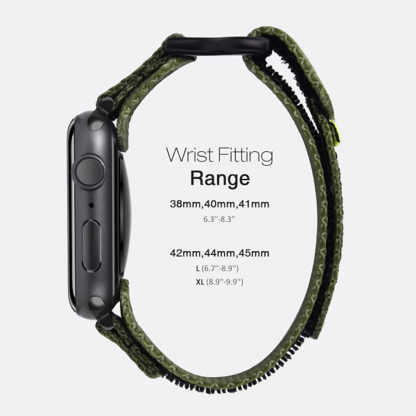 Nereides Apple Watch 10 46mm Spor Kay -Army Green