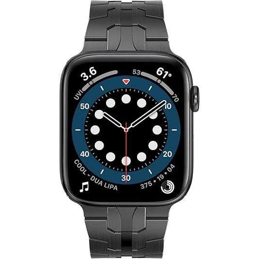 NewWays Apple Watch elik Kay (42/44/45/49mm)-Black Black