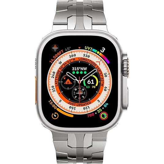 NewWays Apple Watch elik Kay (42/44/45/49mm)-Titanium