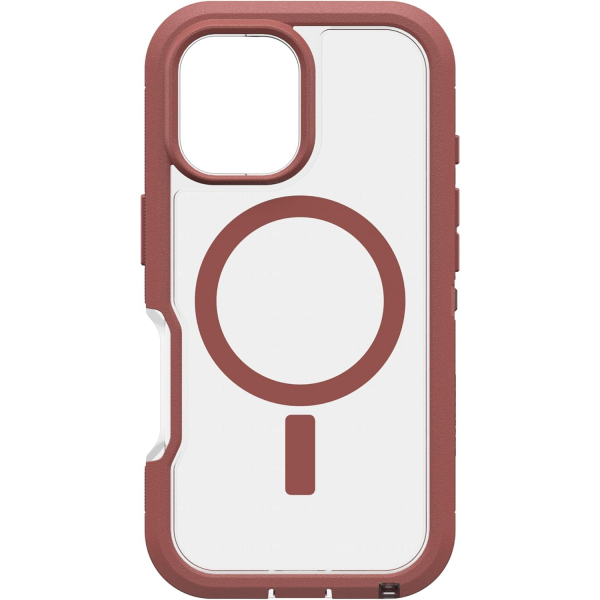 OtterBox Apple iPhone 16 Defender XT Klf -Brick Red Clear