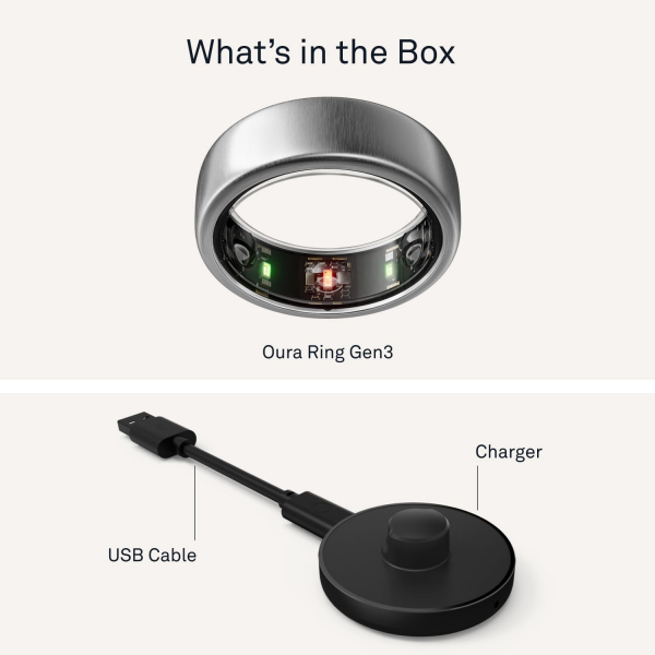 Oura Ri ng Gen3 Horizon Akll Yzk(BrushedTitanium)-11