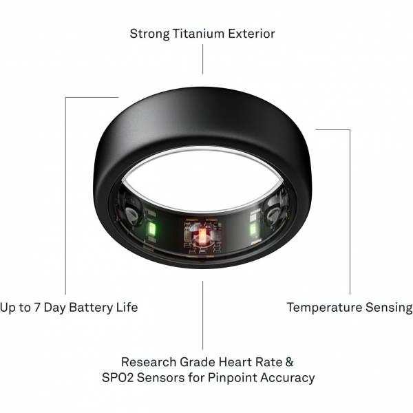 Oura Ri ng Gen3 Horizon Akll Yzk(Stealth)-10