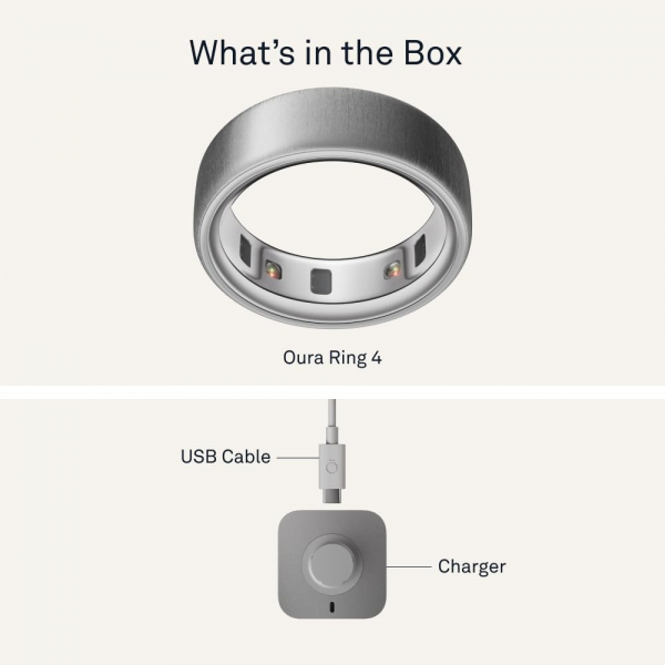 Oura Ri ng Gen4 Horizon Akll Yzk(BrushedSilver)-7