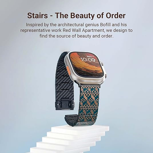 PITAKA Apple Watch Ultra/2.Nesil Uyumlu Kay -Stairs