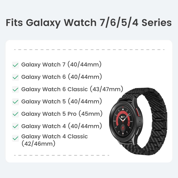 PITAKA Galaxy Watch 7/6/5/4 Uyumlu Kay 