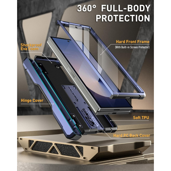 Poetic Spartan Galaxy Z Fold 6 Klf-Midnight Blue