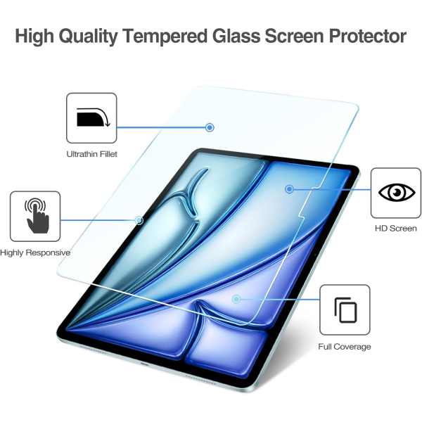 ProCase iPad Air M2 Ekran Koruyucu (13 in)(Blue)