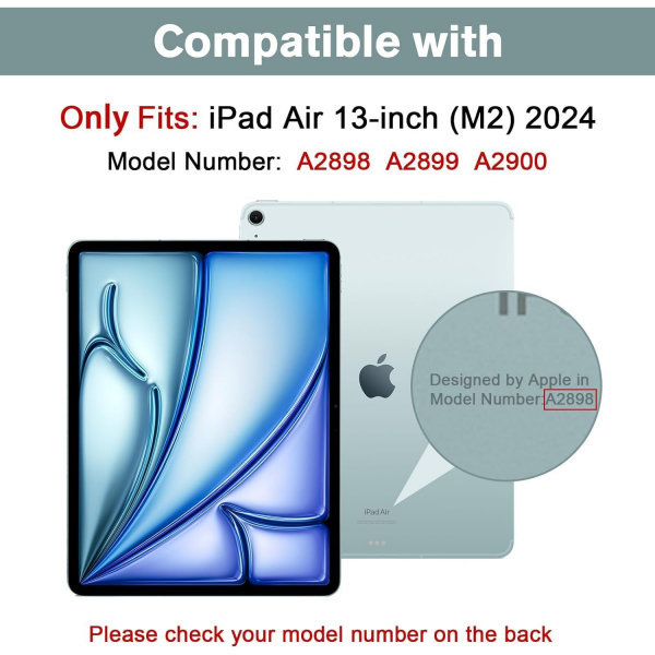 ProCase iPad Air M2 Ekran Koruyucu (13 in)(Gray)