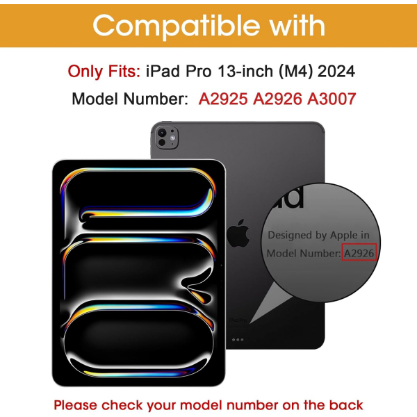 ProCase iPad Pro M4 Klf (13 in)-Black