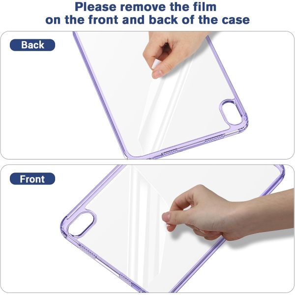 Procase Apple iPad Mini 7 effaf Klf -Clearpurple