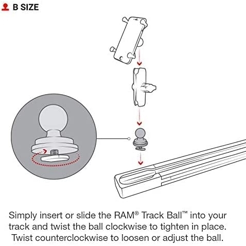 Ram Mounts T-Cvata Balantl B Size Track Ball RAP-B-354U-TRA1