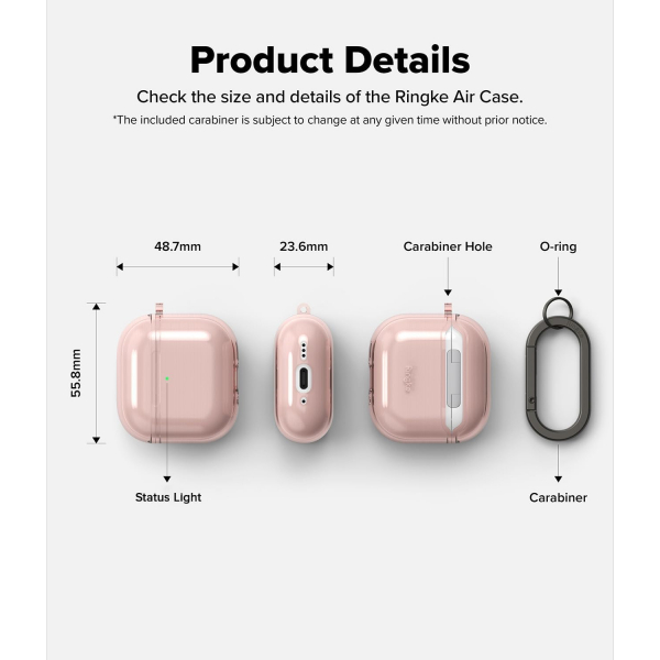 Rin gke Apple AirPods 4 Air Klf -Glitter Clear