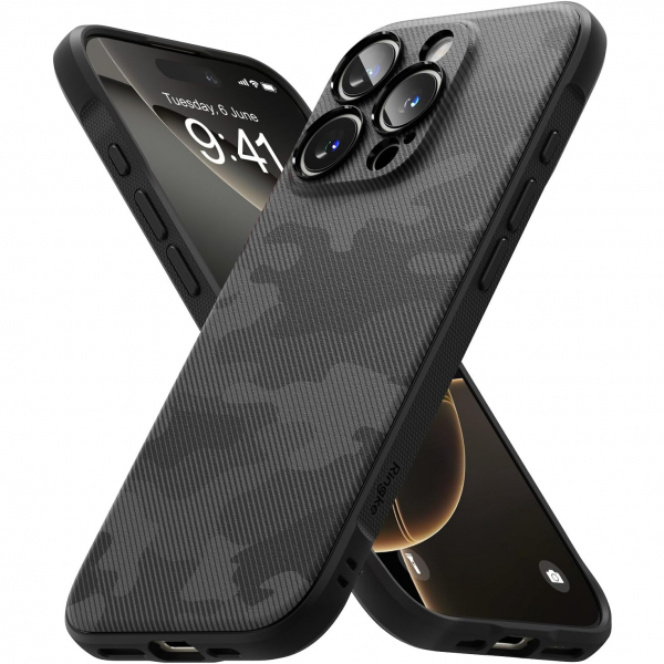 Rin gke Apple iPhone 16 Pro Onyx Klf-Camo Black