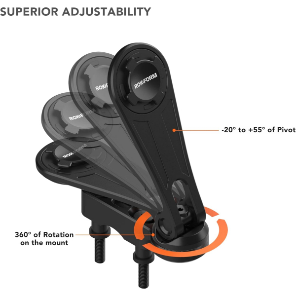 Rokform Motosiklet Gidon Perch Montaj-Polished