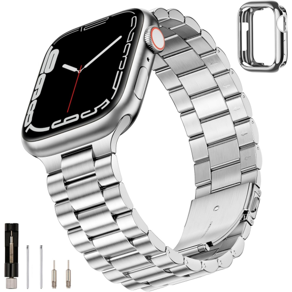 SUNFWR Apple Watch 9 45mm Kay-Silver 