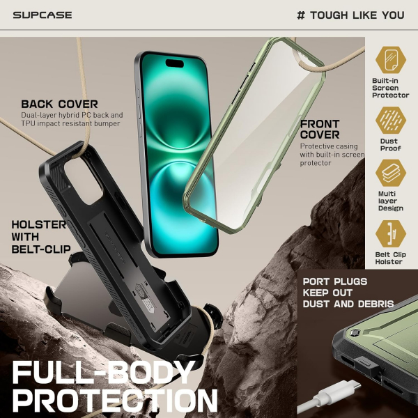 SUPCASE Apple iPhone 16 Pro UBP Klf-Guldan