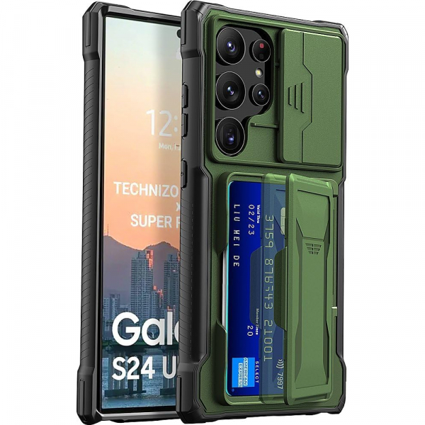 SaharaCase ArmorElite Galaxy S24 Ultra Klf-Green