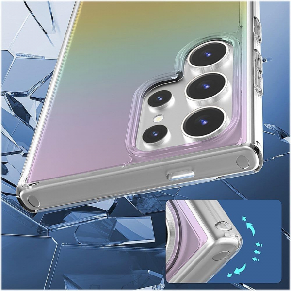 SaharaCase Hybrid Galaxy S24 Ultra Klf-Transparent Gradient