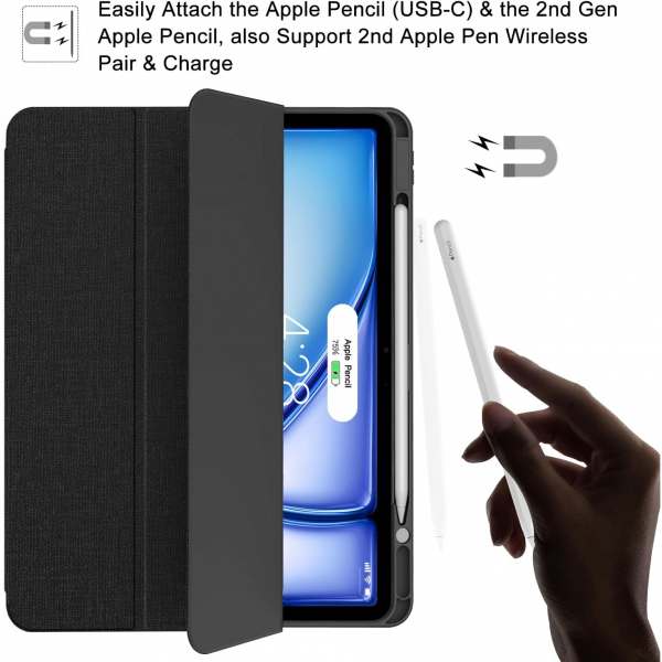 Soke iPad Pro 5/6.Nesil Klf (12.9 in)-Black