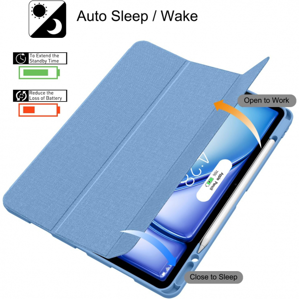 Soke iPad Pro 5/6.Nesil Klf (12.9 in)-Light Blue