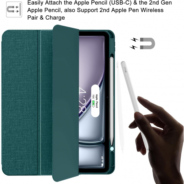 Soke iPad Pro 5/6.Nesil Klf (12.9 in)-Teal