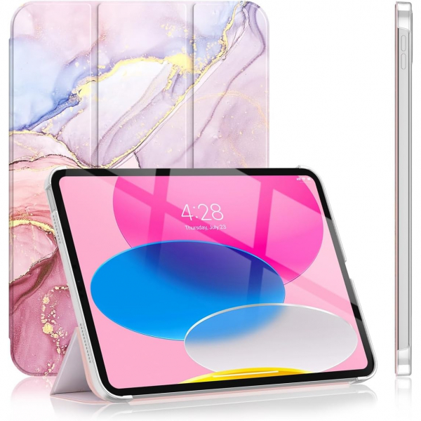 Soke Standl iPad 10.Nesil Klf (10.9 in)-Dreamy Marble