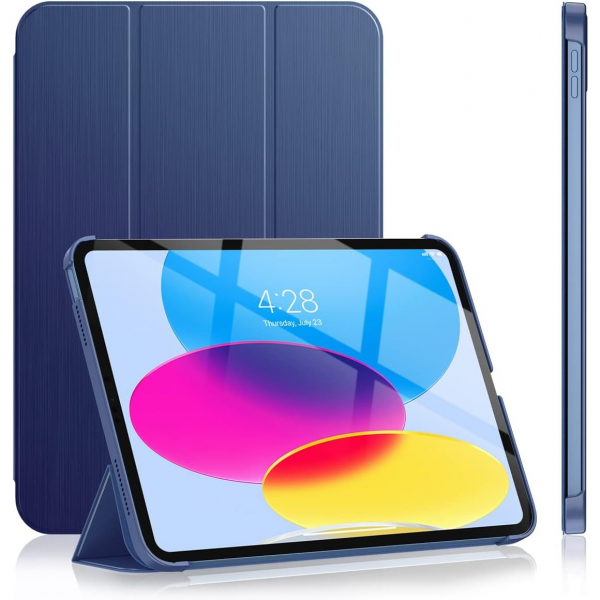 Soke Standl iPad 10.Nesil Klf (10.9 in)-Navy Blue