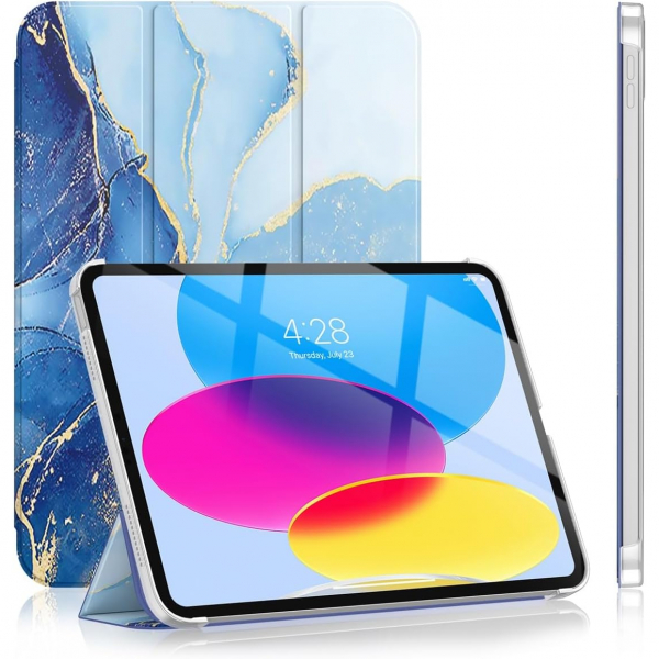 Soke Standl iPad 10.Nesil Klf (10.9 in)-Ocean Marble