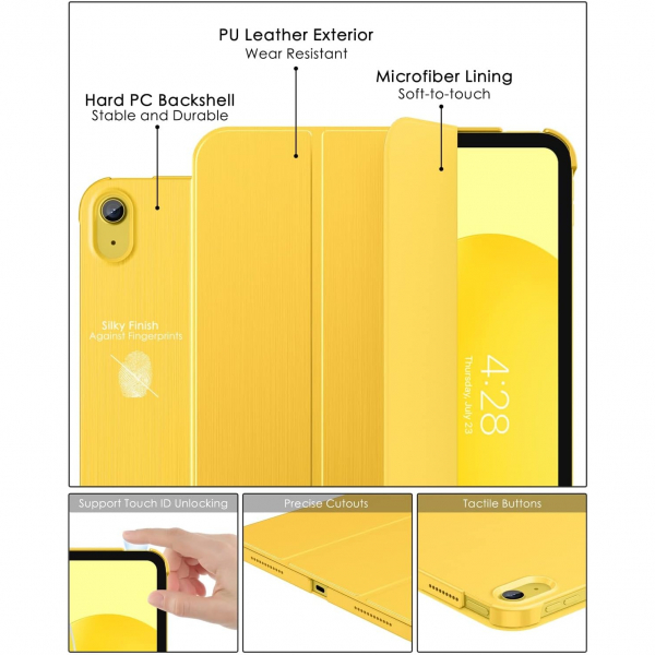 Soke Standl iPad 10.Nesil Klf (10.9 in)-Yellow