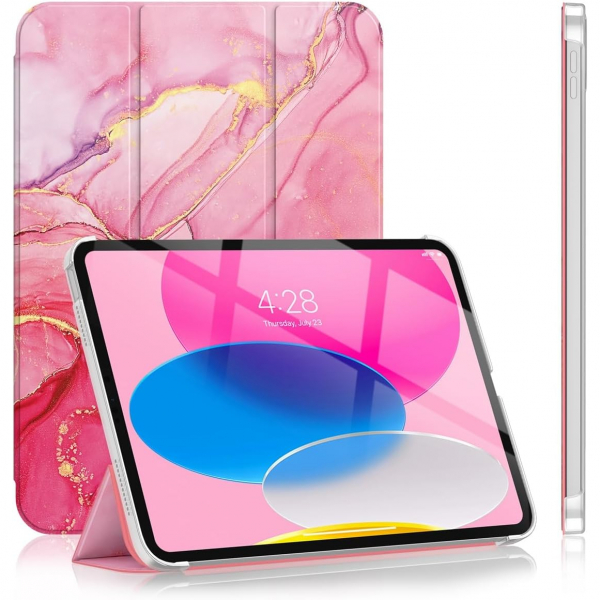 Soke Standl iPad 10.Nesil Klf (10.9 in)-Watermelon Marble