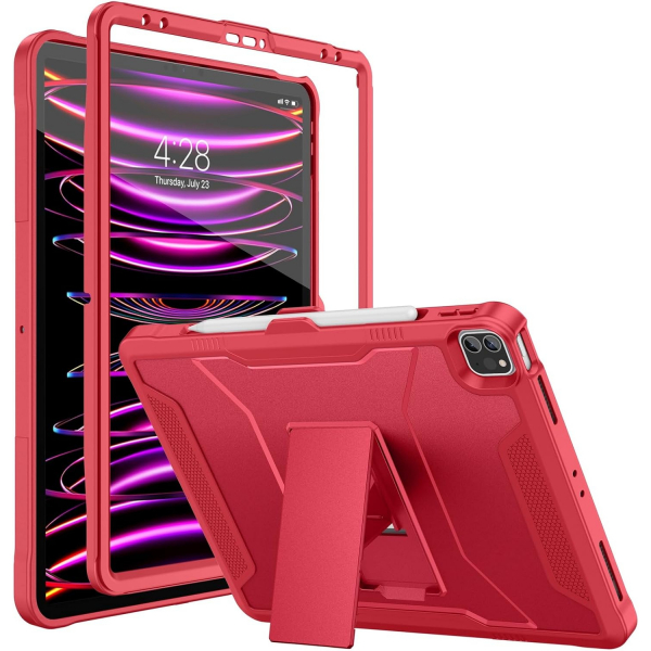 Soke Tam Korumal iPad Pro 6/5/4.Nesil Klf (12.9 in)-Wine Red