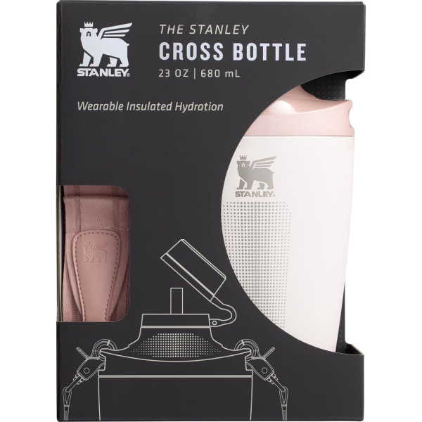 Stanley Cross Paslanmaz elik Termos (680mL)-Rose Quartz