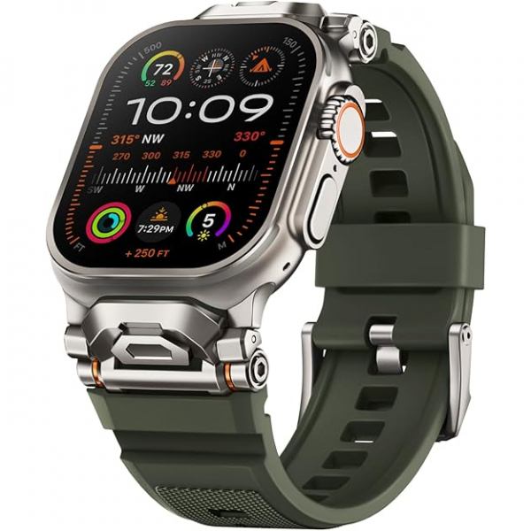 Suitisbest Apple Watch Ultra 2.Nesil Kay-Army Green 