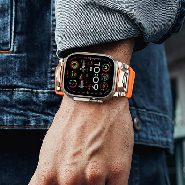 Suitisbest Apple Watch Ultra 2.Nesil Kay-Orange 