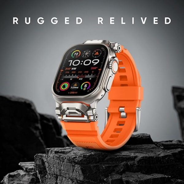 Suitisbest Apple Watch Ultra 2.Nesil Kay-Orange 