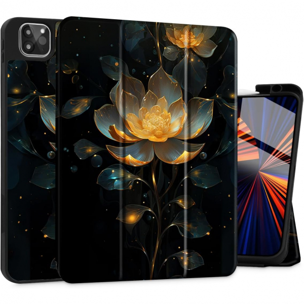 Tuiklol iPad Pro M4 Slim Klf (13 in)-Lotus Flower 