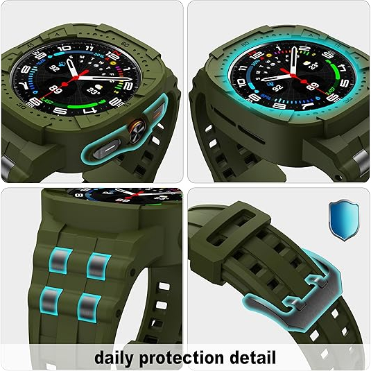 T-ENGINE Samsung Galaxy Watch Ultra Klf (47mm)-Army Green