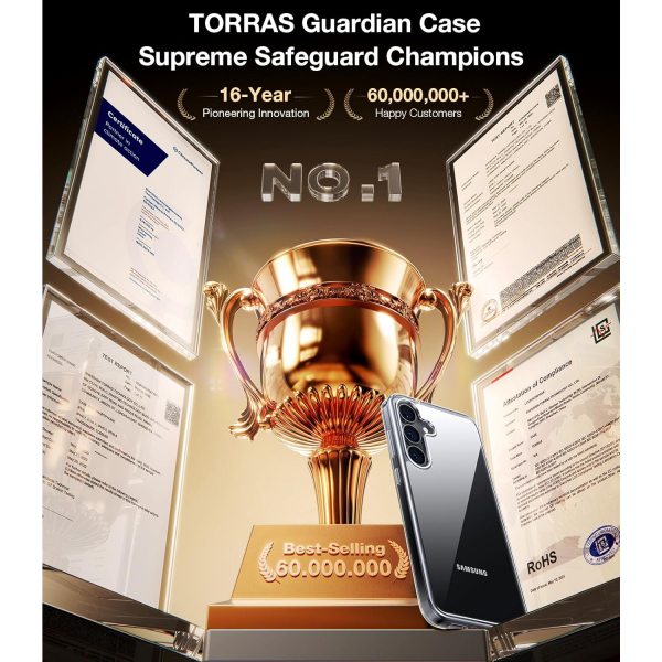 TORRAS Samsung Galaxy S25 Guardian Klf -Diamond Clear