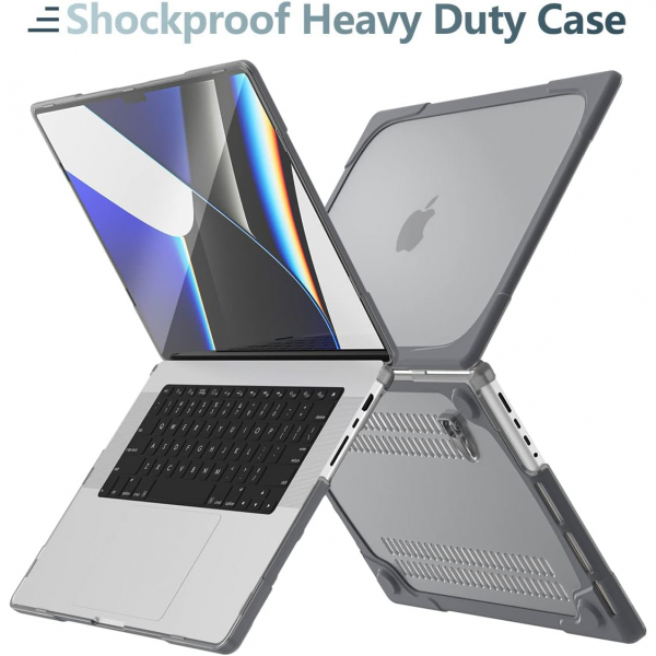 TWOLSKOO MacBook Pro Koruyucu Klf (16 in)-Grey