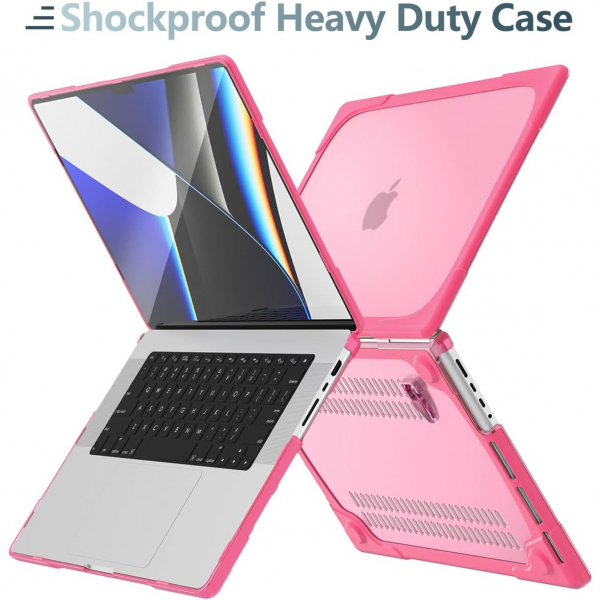 TWOLSKOO MacBook Pro Koruyucu Klf (16 in)-Pink