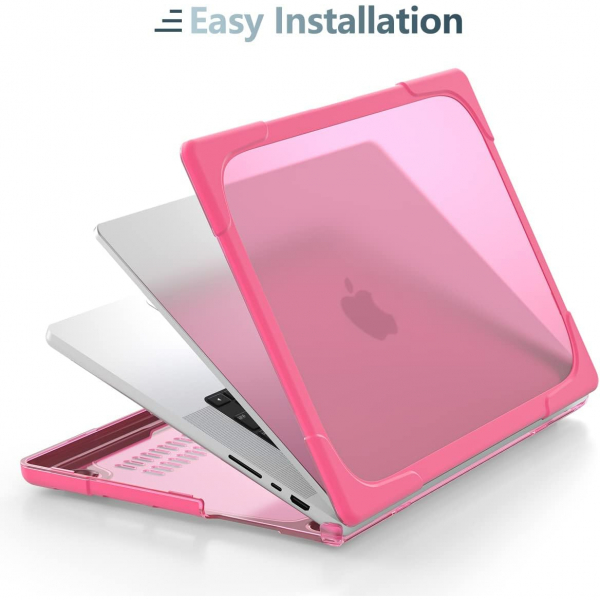 TWOLSKOO MacBook Pro Koruyucu Klf (16 in)-Pink