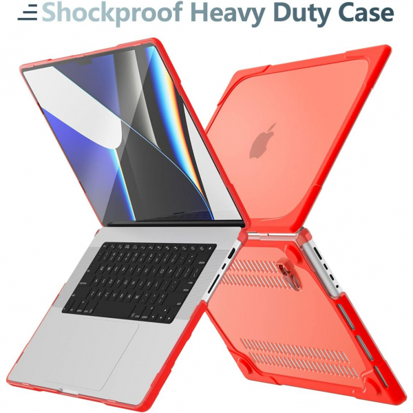 TWOLSKOO MacBook Pro Koruyucu Klf (16 in)-Red