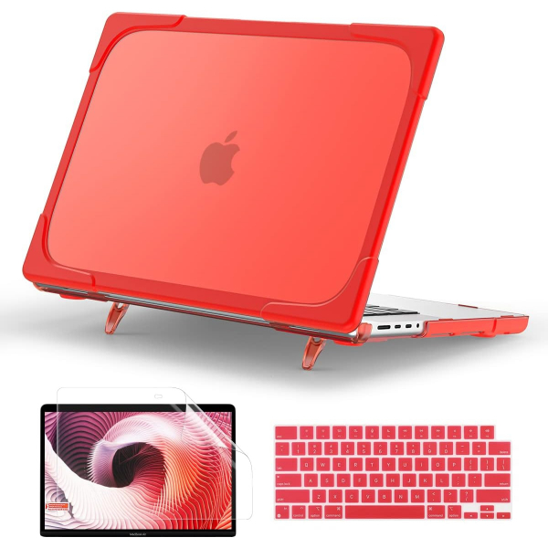 TWOLSKOO MacBook Pro Koruyucu Klf (16 in)-Red