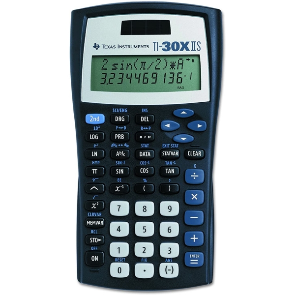 Texas Instruments TI-30XIIS Bilimsel Hesap Makinesi (Siyah)