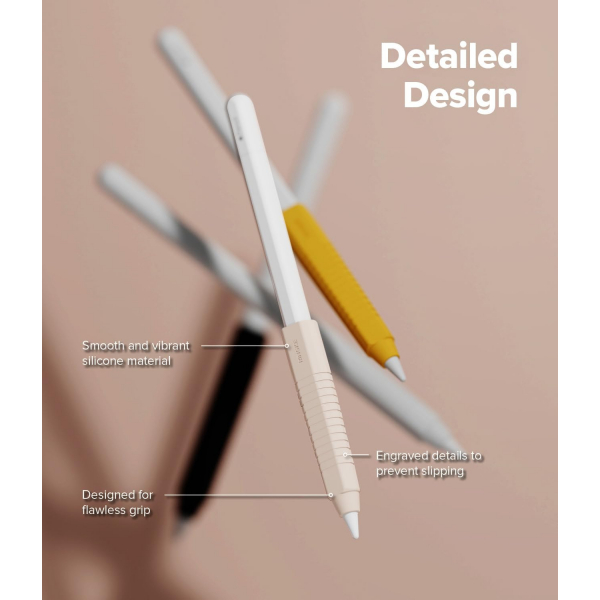 Rin gke Apple Pencil Pro Silikon Klf -White