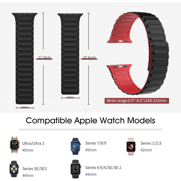 TiMOVO Apple Watch 41mm Manyetik Kay-Starlight