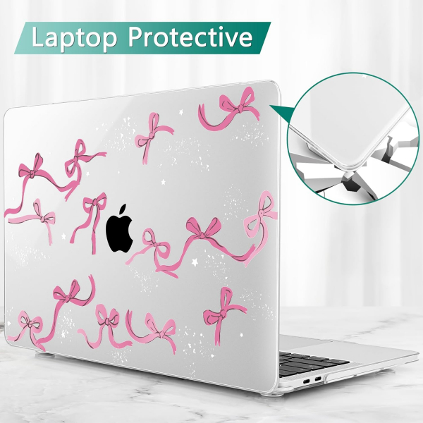 Tuiklol MacBook Pro Sert Kabuk Klf (14 in)-Bowknot 