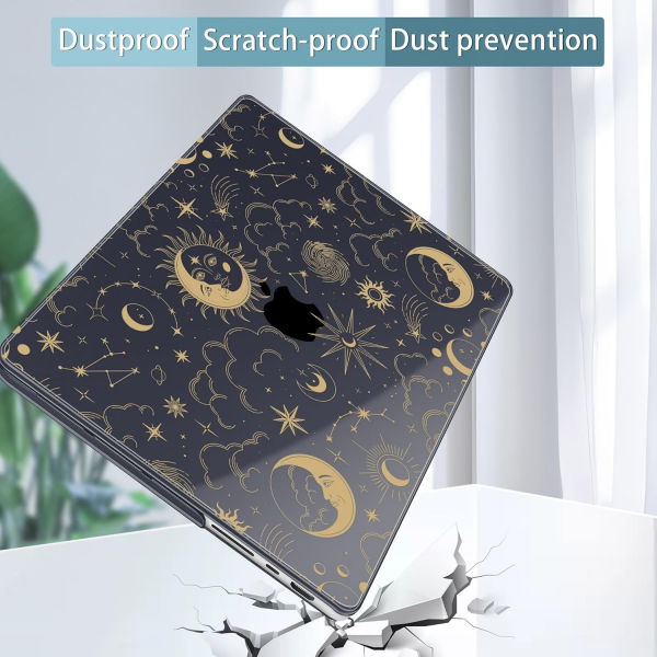 Tuiklol MacBook Pro Sert Kabuk Klf (14 in)-Moon and Stars