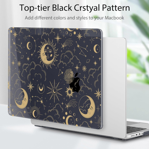 Tuiklol MacBook Pro Sert Kabuk Klf (14 in)-Moon and Stars