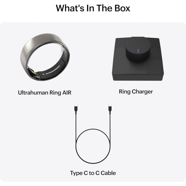 UltraHuman Rin g Air Akll Uyku Takibi(RawTitanium)-10